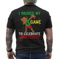 Junenth I Paused My Game To Celebrate Junenth Gaming Mens Back Print T-shirt