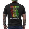 Junenth Is My Independence Day Black King Fathers Day Men Mens Back Print T-shirt
