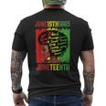 Junenth Is My Independence Day Black Queen Black Pride Mens Back Print T-shirt