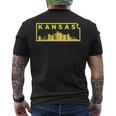 Kansas City Skyline & Map Kc Pride Gift Mens Back Print T-shirt