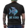 Be Kind Rainbow Fish Teacher Life Teaching Back To School Men's T-shirt Back Print