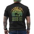 Landscaping Lawn Mower Landscaper Gardener Gardening Mens Back Print T-shirt