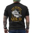 Lcs-13 Uss Wichita Mens Back Print T-shirt