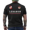 Lebanon SportSoccer Jersey Flag Football Beirut Mens Back Print T-shirt