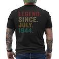 Legend Since July 1944 76Th Birthday Gifts 76 Years Old Mens Back Print T-shirt