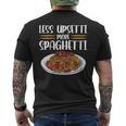 Less Upsetti Spaghetti For Women Men's Back Print T-shirt