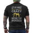 Lets Be Honest I Was Crazy Before The Horses Gifts For Bird Lovers Funny Gifts Mens Back Print T-shirt