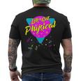 Let's Get Physical Vintage 80S Retro Gym Workout Men's T-shirt Back Print