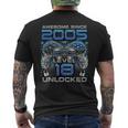 Level 18 Unlocked Awesome Since 2005 18Th Birthday Gaming Mens Back Print T-shirt