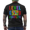 Level Complete Kindergarten Video Game Last Day Of School Mens Back Print T-shirt