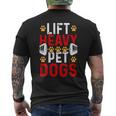 Lift Heavy Pet Dogs Bodybuilding Weight Training Gym 1 Mens Back Print T-shirt