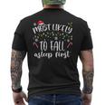 Most Likely To Fall Asleep First Men's T-shirt Back Print