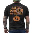 Little Pumpkin On The Way Pregnancy Announcement Halloween Men's T-shirt Back Print