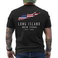 Long Island Ny Souvenir Native Long Islander Map Nyc Mens Back Print T-shirt