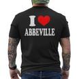 I Love Abbeville Men's T-shirt Back Print