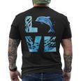 Love Bottlenose Dolphin Whale Sea Animals Marine Mammal Men's T-shirt Back Print