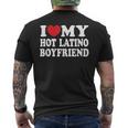 I Love My Hot Latino Boyfriend Bf I Heart My Boyfriend Men's T-shirt Back Print