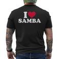 I Love Samba Men's T-shirt Back Print