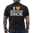 Love Spotted Dick Funny British Currant Pudding Custard Food Mens Back Print T-shirt