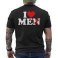 I Love Without The N Heart With N Crossed Out Men's T-shirt Back Print