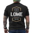 Lowe Name Gift Lowe Quality Mens Back Print T-shirt