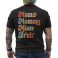 Mama Mommy Mom Bruh Vintage Funny Mother - Mama Mommy Mom Bruh Vintage Funny Mother Mens Back Print T-shirt