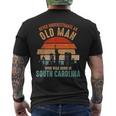 Mb Never Underestimate An Old Man In South Carolina Men's T-shirt Back Print