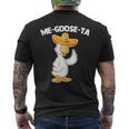 Me-Goose-Ta - Funny Saying Goose Mexican Latino Cool Spanish Mens Back Print T-shirt