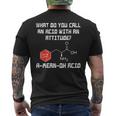 A Mean Oh Acid Chemistry Joke Science Chemist Nerd Men's T-shirt Back Print