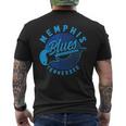 Memphis Tennessee Tn Pride Guitar Blues Music Vintage Mens Back Print T-shirt