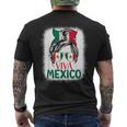 Mexico Independence Day Viva Mexican Flag Pride Hispanic Men's T-shirt Back Print
