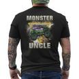 Monster Truck Are My Jam Monster Truck Uncle Men's T-shirt Back Print
