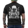 Mullet & Bullets - Funny Redneck Mullet Mens Back Print T-shirt