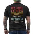 My First Fathers Day As A Grandpa Grandfather Fathers Day Mens Back Print T-shirt