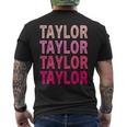 Name Taylor I Love Taylor Men's T-shirt Back Print