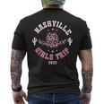 Nashville Girls Trip 2023 Western Country Southern Cowgirl Girls Trip Funny Designs Funny Gifts Mens Back Print T-shirt