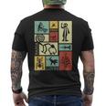 Nazca Lines Peru Geoglyph Monkey Astronaut Spider Retro Men's T-shirt Back Print