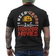 I Need Tacos And Horror Movies Horror Taco Halloween Halloween Men's T-shirt Back Print