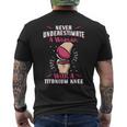Never Underestimate A Woman With A Titanium Knee Surgery Mens Back Print T-shirt