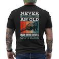 Never Underestimate An Old Man Who Loves Otters With A Otter Mens Back Print T-shirt