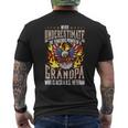 Never Underestimate The Power Of A Grandpa And Veteran Mens Back Print T-shirt
