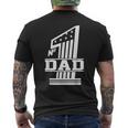 Number 1 Dad Fathers Day Mens Back Print T-shirt