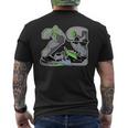 Number 23 Drip Kicks Retro Green Bean 5S Matching Mens Back Print T-shirt
