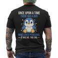 Once There Was A Boy Who Loved Penguins Men's T-shirt Back Print