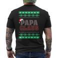 Papa Claus -Matching Ugly Christmas Sweater Men's T-shirt Back Print