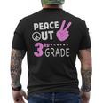 Peace Out 3Rd Grade Girls Third Grade Graduation Men's Back Print T-shirt