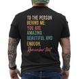 To The Person Behind Me You Matter Self Love Mental Health Men's T-shirt Back Print