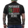 Portuguese Blood Runs Through My Veins Portugal Portuguese Men's T-shirt Back Print