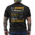 Portuguese Water Dog Dear Mommy Thank You For Being My Mommy Mens Back Print T-shirt