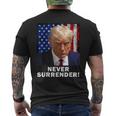 President Legend Trump 2024 -Shot Never Surrender Men's T-shirt Back Print